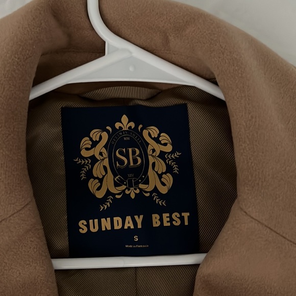 Aritzia Tan Pea Coat - Picture 2 of 4